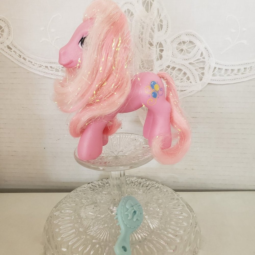 ❤ 2007 Pinky Pie w/brush MLP Retro  My Little Pony
